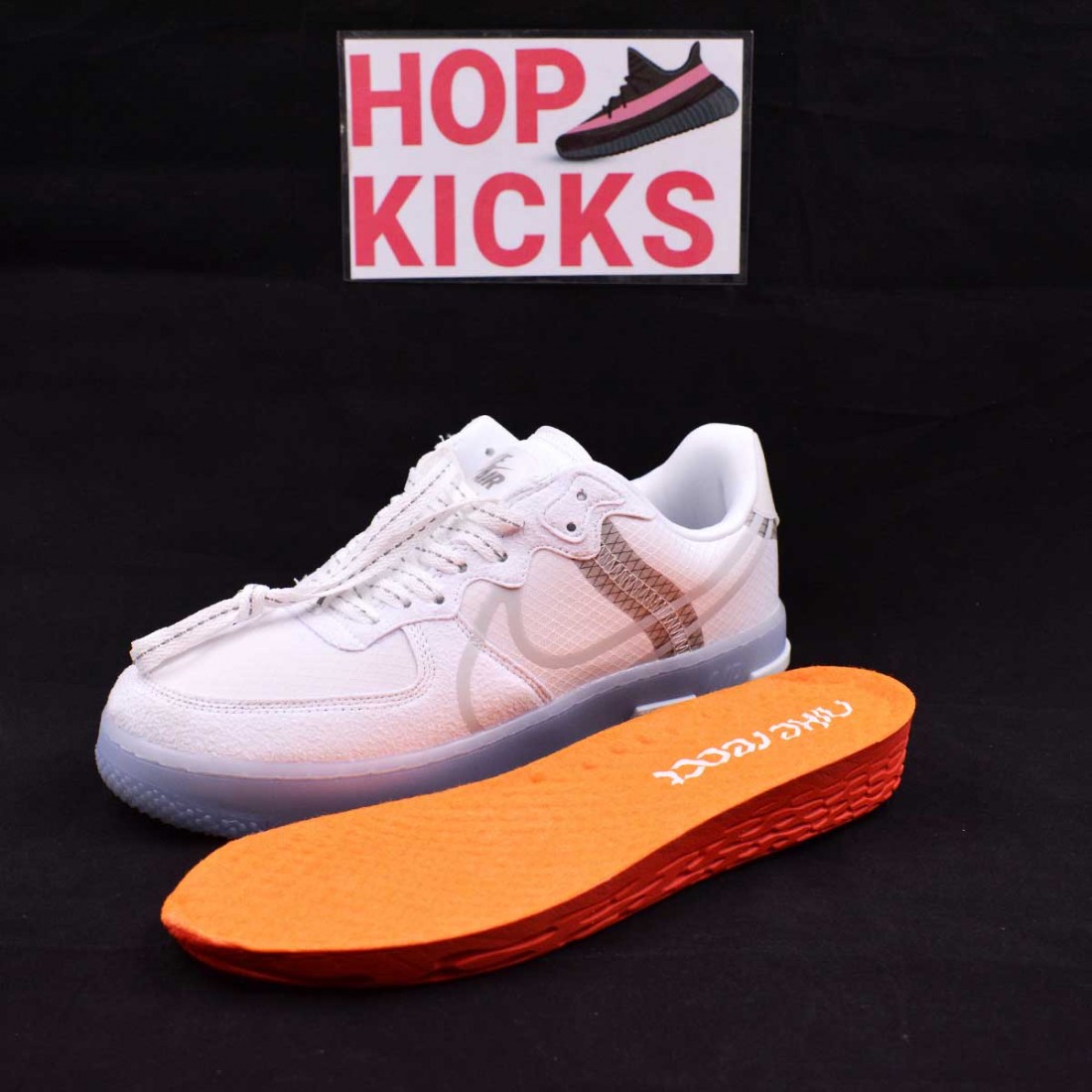 nike air force 1 react grey light bone